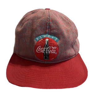Always Coca Cola Hat Snapback Cap Logo Faded Blue Red Vintage Coke